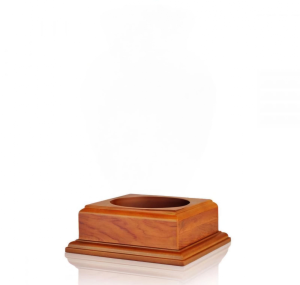 Gleaming Feather Brass Urn